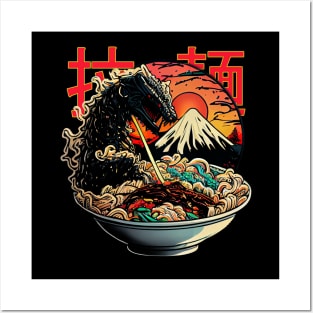 Godzilla Ramen Posters and Art